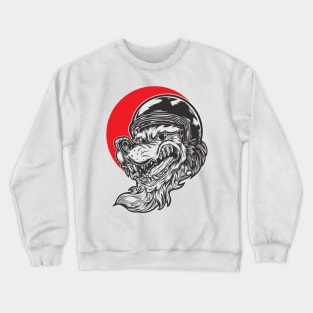 wolf driving instructor Crewneck Sweatshirt